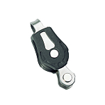 Barton marine 7800111 275kg 5 mm Тройной поворотный шкив с канатной опорой Серебристый Black 20 x 52 mm 