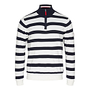 Купить Sea ranch 20-7-232-1073-XXL Свитер с полумолнией Nathaniel Белая Pearl / Dark Navy 2XL 7ft.ru в интернет магазине Семь Футов