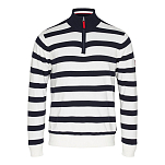 Sea ranch 20-7-232-1073-XXL Свитер с полумолнией Nathaniel Белая Pearl / Dark Navy 2XL
