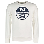 North sails 691622-0105-XXL Толстовка Organic Fleece Белая Marshmallow 2XL