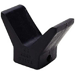 Seachoice 50-56251 Molded Y Bow Stop Черный  Black Rubber 51 x 51 mm 