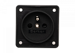BERKER 9619505 Розетка с заземляющим контактом Франция/Бельгия/черный, матовый