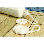 Seachoice 50-40861 Fend Line Braided 6 mm 2 pcs Белая  Black 1.8 m 