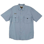 Al agnew MA35223-DEN-M Рубашка с коротким рукавом AA Bass Short Tech Серый Denim M
