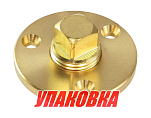 Шпигат латунный с резьбовой пробкой 18 мм, Marine Rocket (упаковка из 30 шт.) CU.M0104-50_MR_pkg_30