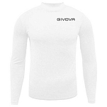 Givova MA010-0003-S Базовый слой с длинным рукавом Corpus 3 Белая White S
