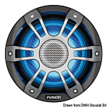 SG-FL773SPG da 7.7” 280W griglia sport grigia, 29.846.06