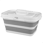 Aktive 63118 складная корзина 15L  White / Grey