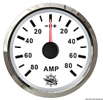 Ammeter w/shunt 80 A white/glossy, 27.322.24