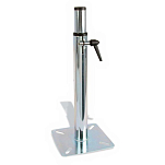 Pike n bass 240250 Acier Seat Foot Telescopic + Base Plate Серебристый Silver 460-740 mm 