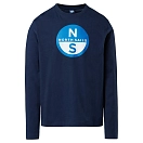 Купить North sails 692850-0802-XL Футболка с длинным рукавом Graphic Голубой Navy Blue XL 7ft.ru в интернет магазине Семь Футов