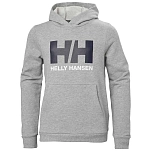 Helly hansen 41677_949-10 Толстовка с капюшоном Logo Grey Melang 40x30x15 9-10 Years