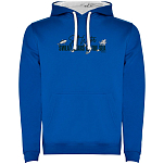 Kruskis SU1067010501C078 Толстовка с капюшоном Sweat Tears Two-Colour Голубой Royal Blue / White S