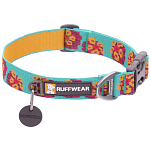 Ruffwear 25204-9031420 Flat Out Собачий ошейник Голубой Spring Burst 36-51 cm