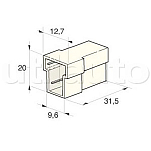Oem marine ROL192170 2 Разъем-папа 50 единицы  Grey 6.35 mm