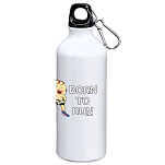 Kruskis MD4049S101K159 Born To Run 800ml Алюминиевая бутылка Бесцветный White