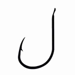Asari AWM-2/0 Worm Pro Крюк Черный  Nickel Plated (10 pcs) 2/0 