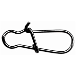 Mustad MA028-BN-4-10 MA028-BN Duo Lock Скрепки Для Бумаг Серебристый Black Nickel 4 