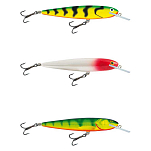 Salmo QWF002 White Fish Limited Edition Deep Runner Пескарь 130 mm Green Tiger