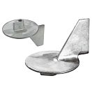 Купить Tecnoseal 2626811 50-70HP DT 150 DT 175 DT 200 DT 225 4T цинковый ребристый анод  Silver 7ft.ru в интернет магазине Семь Футов