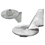 Tecnoseal 2626811 50-70HP DT 150 DT 175 DT 200 DT 225 4T цинковый ребристый анод  Silver