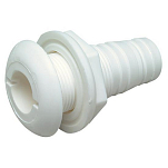 Seachoice 50-18111 Thru Hull Connector Белая  with Broad Flange White 38 mm 