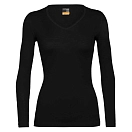 Купить Icebreaker 104379037m Базовый слой с длинным рукавом 200 Oasis V Neck Merino Black 30x25x3 7ft.ru в интернет магазине Семь Футов