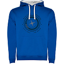 Купить Kruskis SU1067020501C063 Толстовка с капюшоном Compass Two-Colour Голубой Royal Blue / White M 7ft.ru в интернет магазине Семь Футов