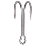 Mustad 7897-DS-27-114 Classic Line Round IP Двойной Крючок Серебристый Durasteel 27 