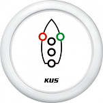 Индикатор включения ходовых огней KUS WW KY99403 Ø52мм 12/24В IP67 белый/белый
