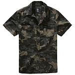 Brandit 4012-4-5XL Рубашка с коротким рукавом Roadstar Зеленый Dark Camo 5XL
