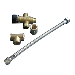 Indel marine SFD00003AA Комплект смесительных клапанов Basic Slim 2007 Серебристый Bronze / Silver