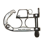 Marine town 6060230 1000kg Карабин для водных лыж Серебристый Silver 59 mm 