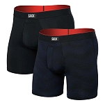 SAXX Underwear SXPP2MS-FTB-L Боксёр Multi-Sport Mesh Brief Fly 2 Единицы Full Tilt Chevron / Black L