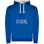 Kruskis SU1067020501C419 Толстовка с капюшоном Life Is Better Fishing Royal Blue / White M
