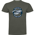 Kruskis CA65500638C058 Футболка с коротким рукавом Lobster Зеленый Dark Army Green 3XL