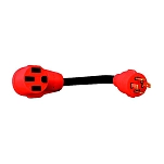 Valterra 800-A10G30430VP адаптер кабеля генератора Dogbone Style 30A 4 Prong Male-30A RV Female Красный Black / Red