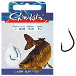 Gamakatsu 140142-00400-00025-00 Booklet Carp 3510F Палатка Крюк 0.250 Mm 60 см Черный NS Black 4 