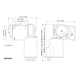 Quick italy 307054 BL2 600W 12V Якорная лебедка Бесцветный Grey 6 mm 