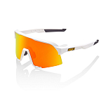 Спортивные очки 100% S3 Soft Tact White - HiPER Red Mirror Lens, 60005-00009