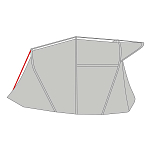 Avid carp A8000037 HQ Twin Skin Bivvy One Man Ребро заднего натяжения Черный Black