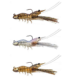 Live target SSJ70SK915-UNIT Shrimp Мягкая приманка 70 mm 7g Золотистый Pink