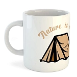 Kruskis 42611C367 Кружка Nature Is Calling 325ml  White