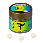Feedermania F0161037 Gumdrop Bait Кремовые насадки Золотистый White 12 mm