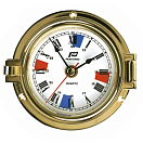 Купить Часы-иллюминатор кварцевые Plastimo 12768 с радиосекторами Ø120/75мм 47мм из полированной латуни 7ft.ru в интернет магазине Семь Футов