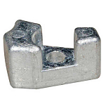 Tecnoseal 2626448 Yamaha 9.9-15HP Маленький анод из цинковой пластины  Silver 27 x 17 mm 