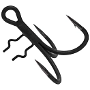 Купить Madcat 1622987 тройной крючок A-Static Shad  Black 9/0 7ft.ru в интернет магазине Семь Футов