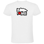 Kruskis CA65500601K037 Футболка с коротким рукавом I Love Bass Белая White 3XL