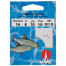 Купить Ragot 222211022 Cristal Blue 9011BL Связанные Крючки 0.35 m 0.080 mm Серый 22  7ft.ru в интернет магазине Семь Футов