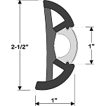 Taco metals 236-V119960BBK602 Руб Рейл Flex 236-V119960BBK602 60´ Белая Black